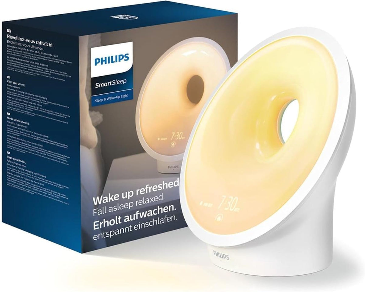 Philips HF3651/01, Wake-up Light, Kunststoff, Weiß, 12 x 19 x 19 cm [Energieeffizienzklasse G] [Energieeffizienzklasse G]