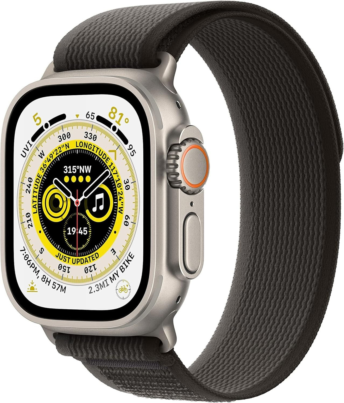 Apple Watch Ultra (1. Generation) – 49 mm Titan, GPS + Cellular, generalüberholt