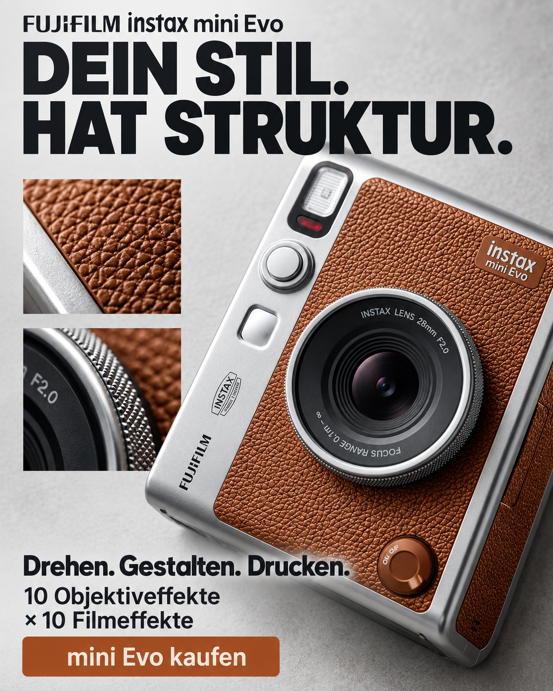 FUJIFILM instax mini Evo™ Hybrid-Sofortbildkamera