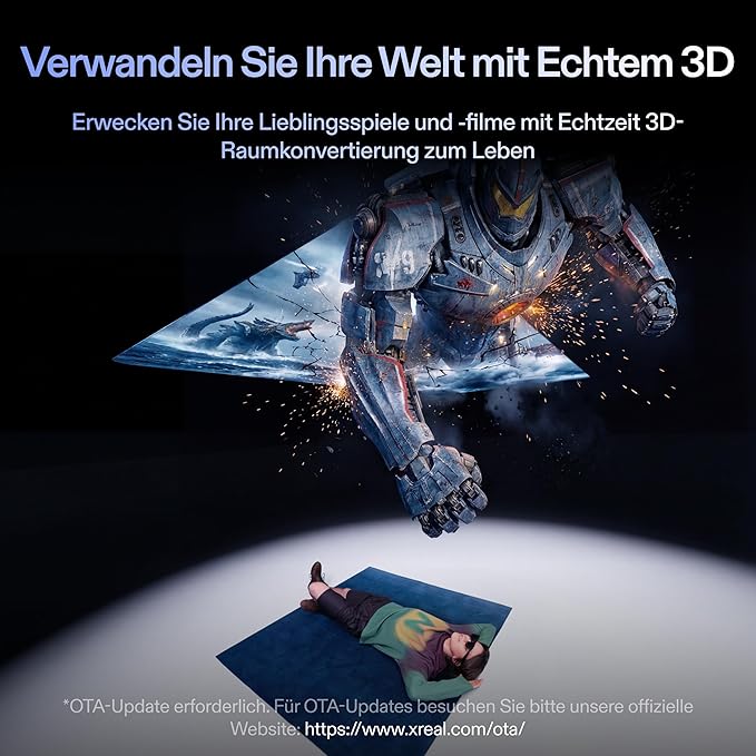 XREAL One Pro AR-Brille – 57° Sichtfeld, bis zu 120 Hz, natives 3DoF-Tracking & Sound by Bose